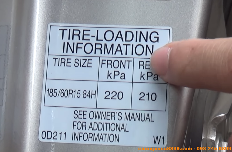 Tiêu chí đánh giá bơm lốp xe ô tô bao nhiêu kg